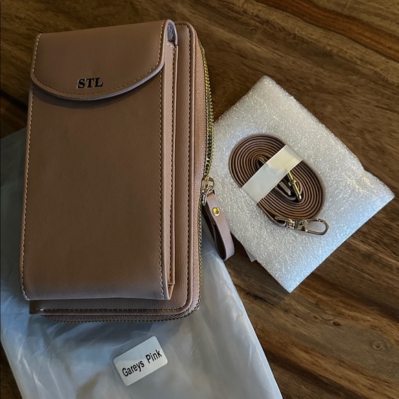 Selena The Label Handbags - Selena The Label crossbody bag pink phone pocket money/change credit card pocket